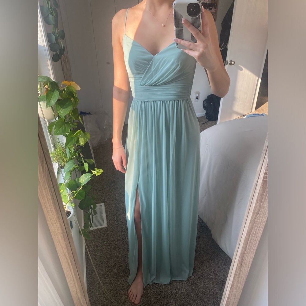 BRAND NEW David’s Bridal formal sage green dress